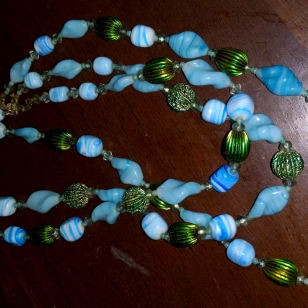 Blue Marble necklace
